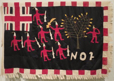 Asafo-Flagge, No. 2 Kompanie; erstellt von Akwa Osei; Kormantine, Ghana, Fante-Volk von Akwa Osei